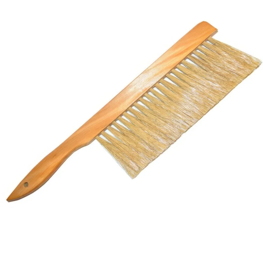Spazzola naturale con manico