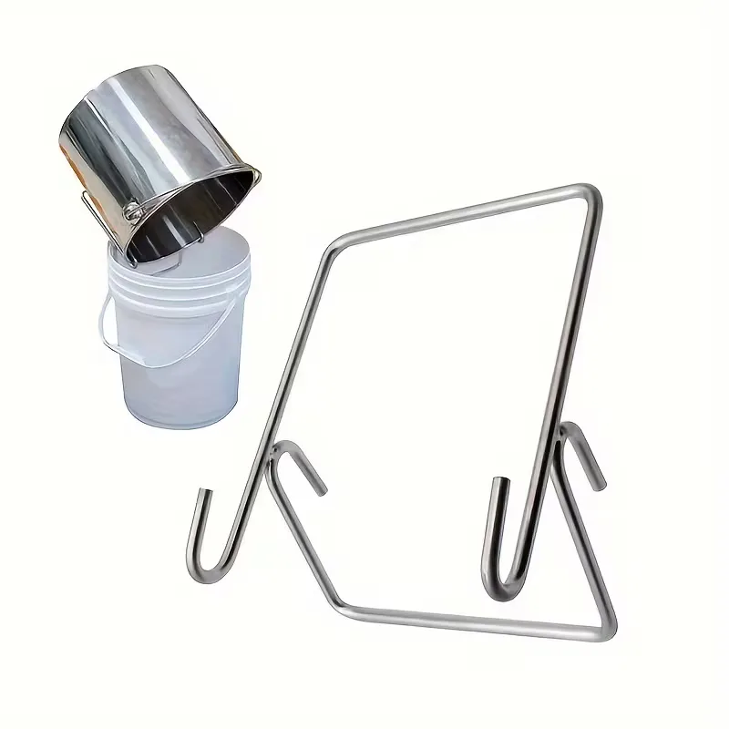 Supporto per secchio miele in acciaio inox