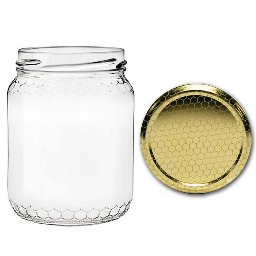 Vaso vetro per miele da 500 g
